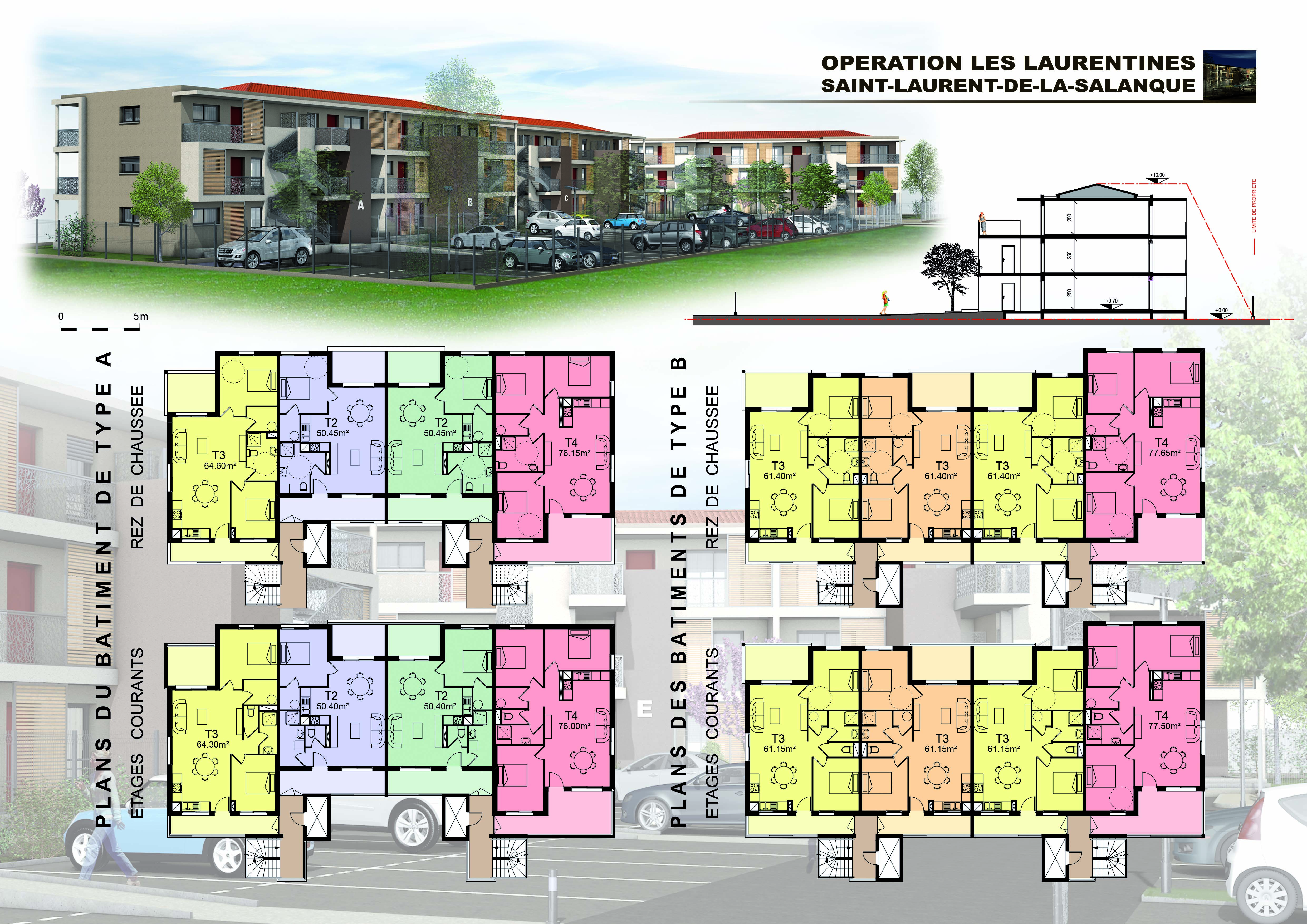 LAURÉAT AU CONCOURS POUR 36 LOGEMENTS “LOTISSEMENT LES LAURANTINES”